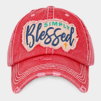 SIMPLY BLESSED Vintage Baseball Cap