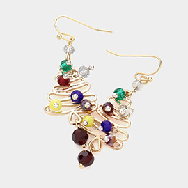 Christmas Tree Dangle Earrings