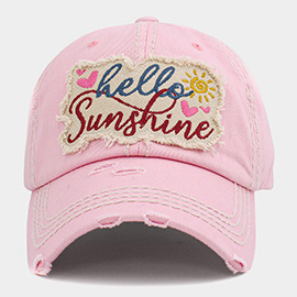 HELLO SUNSHINE Vintage Baseball Cap