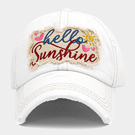 HELLO SUNSHINE Vintage Baseball Cap