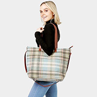 Plaid Weekend Tote Bag