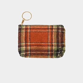 Plaid Check Coin / Card Purse