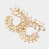 Marquise Stone Embellished Evening Earrings