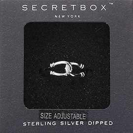 SECRET BOX_Sterling Silver Dipped Metal Ring