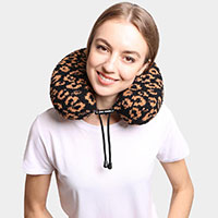 Leopard Patterned Neck Travel Pillow