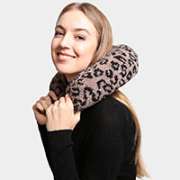Leopard Patterned Neck Travel Pillow