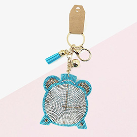 Bling Clock Tassel Keychain