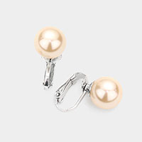 12mm Pearl Clip On Earrings