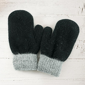 Two Tone Mitten Gloves