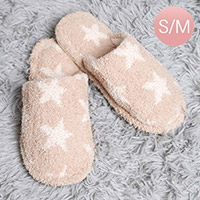 Star Print Soft Home Indoor Floor Slippers
