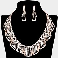 Rhinestone Crystal Bib Necklace