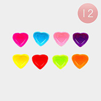 12 SET OF 20 - Heart Mini Claw Clips
