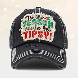 Tis The Season To Get Tipsy ! Message Vintage Baseball Cap