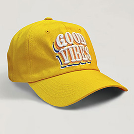 GOOD VIBES Message Baseball Cap