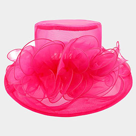 Flower Accented Dressy Hat