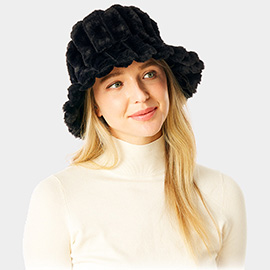 Soft Faux Fur Bucket Hat