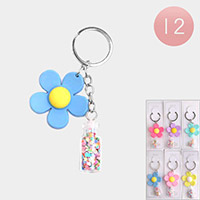 12PCS - Flower Keychains