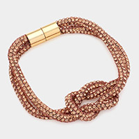 Knotted Bling Magnetic Bracelet