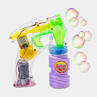 LED Light Up Flash Bubble Gun Toy