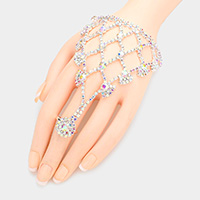 Bubble Stone Hand Chain Evening Bracelet