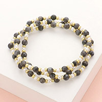 3PCS - Natural Stone Pearl Stretch Bracelets
