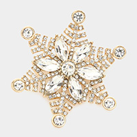 Floral Snowflake Pin Brooch