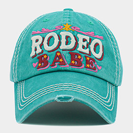 RODEO BABE Message Vintage Baseball Cap