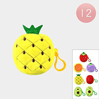 12PCS - Fruits Coin Purses