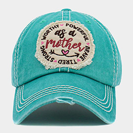 as a mother Message Vintage Baseball Cap