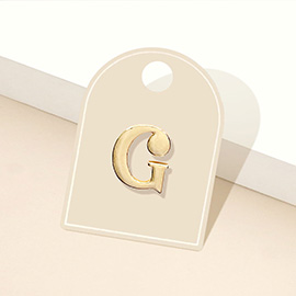 -G- Metal Monogram Initial Lapel Mini Pin Brooch