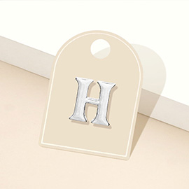 -H- Metal Monogram Initial Lapel Mini Pin Brooch