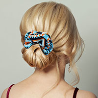Aztec Patterned Scrunchie Hair Band