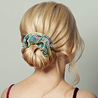 Paisley Patterned Scrunchie Hair Band