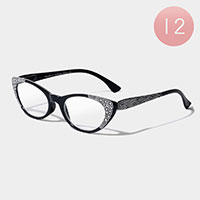 12PCS - Bling Reading Glasses