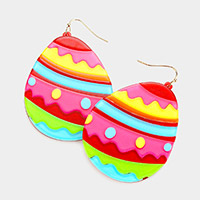 Easter Egg Resin Dangle Earrings