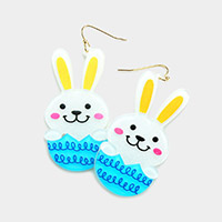 Easter Bunny Resin Dangle Earrings