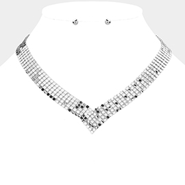 V Shaped Metal Chain Necklace