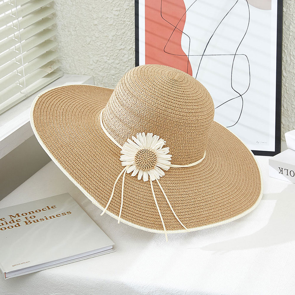 Sunflower Band Straw Sun Hat