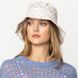 Flower Patterned Bucket Hat