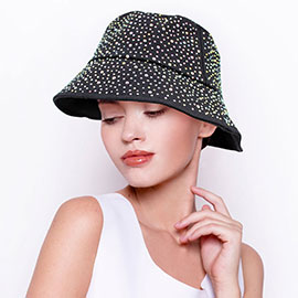 Studded Bling Bucket Hat