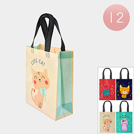 12PCS - Animal Printed Tote Bags