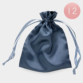 12PCS - Ribboned Satin Organza Gift Bags