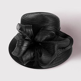 Mesh Bow Dressy Hat