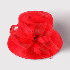 Mesh Bow Dressy Hat