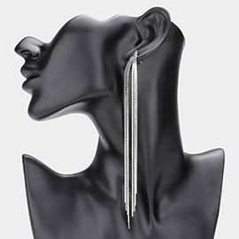 Secret Box _ Metal Chain Linear Dangle Earrings
