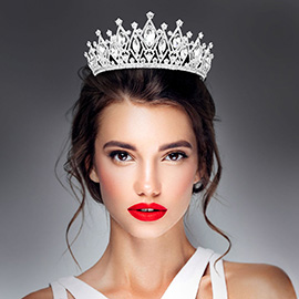 Marquise Stone Accented Princess Tiara