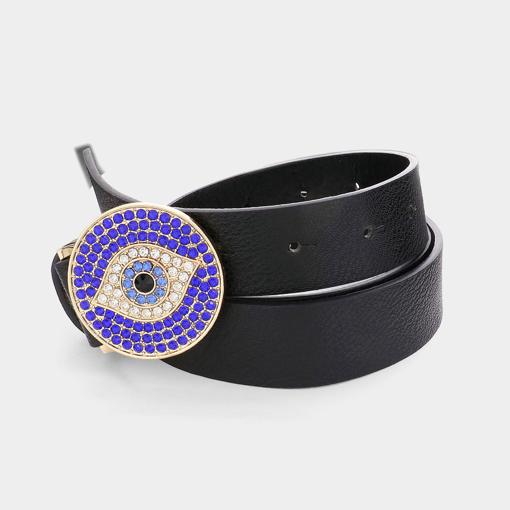 Handmade embroidered belt, Evil eye leather belt, Original leather belt, Evil eye design, Peruvian factory boho belt, Mothers day gift