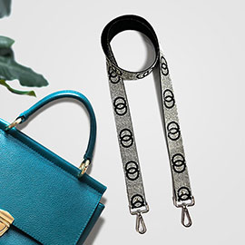 Double Open Circle Link Bling Bag Strap