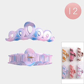 12PCS - Ombre Hair Claw Clips