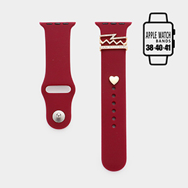 Heart Pointed Apple Watch Silicone Band